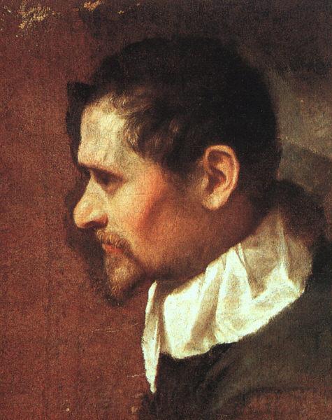 CARRACCI, Annibale Self-Portrait in Profile sdf Germany oil painting art